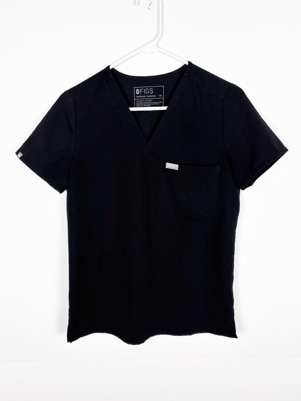 Figs Catarina Scrub Top Black Size XS. - Picture 7 of 7